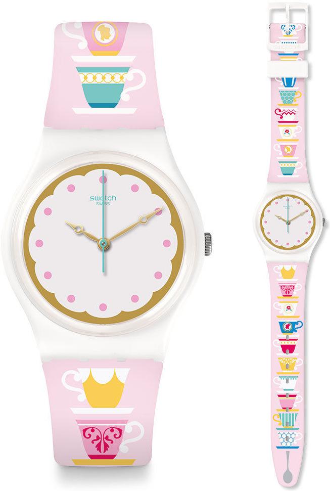 Swatch HIGH TEA GW191 Dames armbandhorloge Design highlight