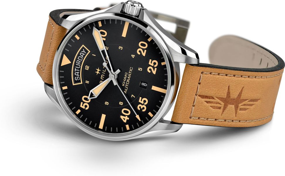 Hamilton Khaki Pilot Auto Day Date H64645531 Orologio automatico uomo