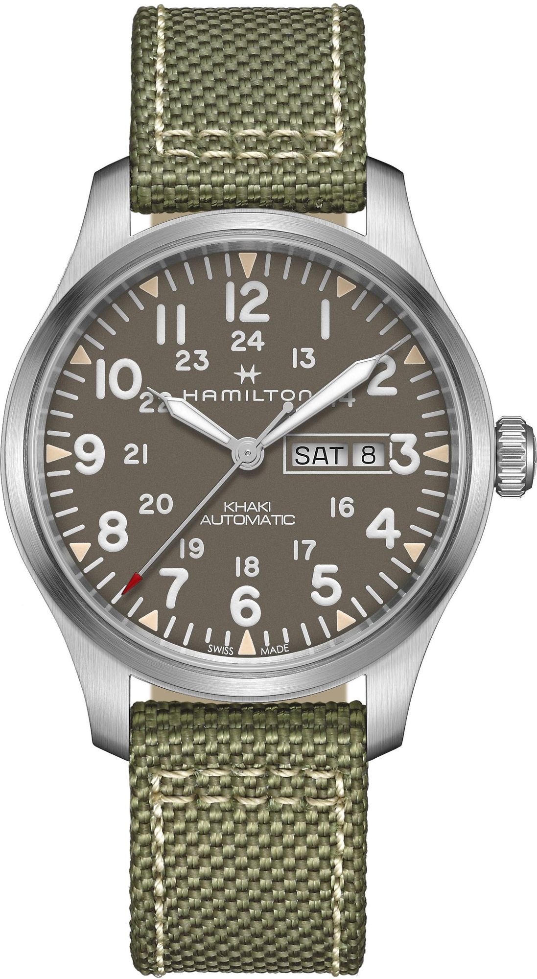 Hamilton Khaki Field Day Date H70535081 Automatisch horloge voor heren Hamilton Khaki Field Day Date H70535081 Automatisch horloge voor heren