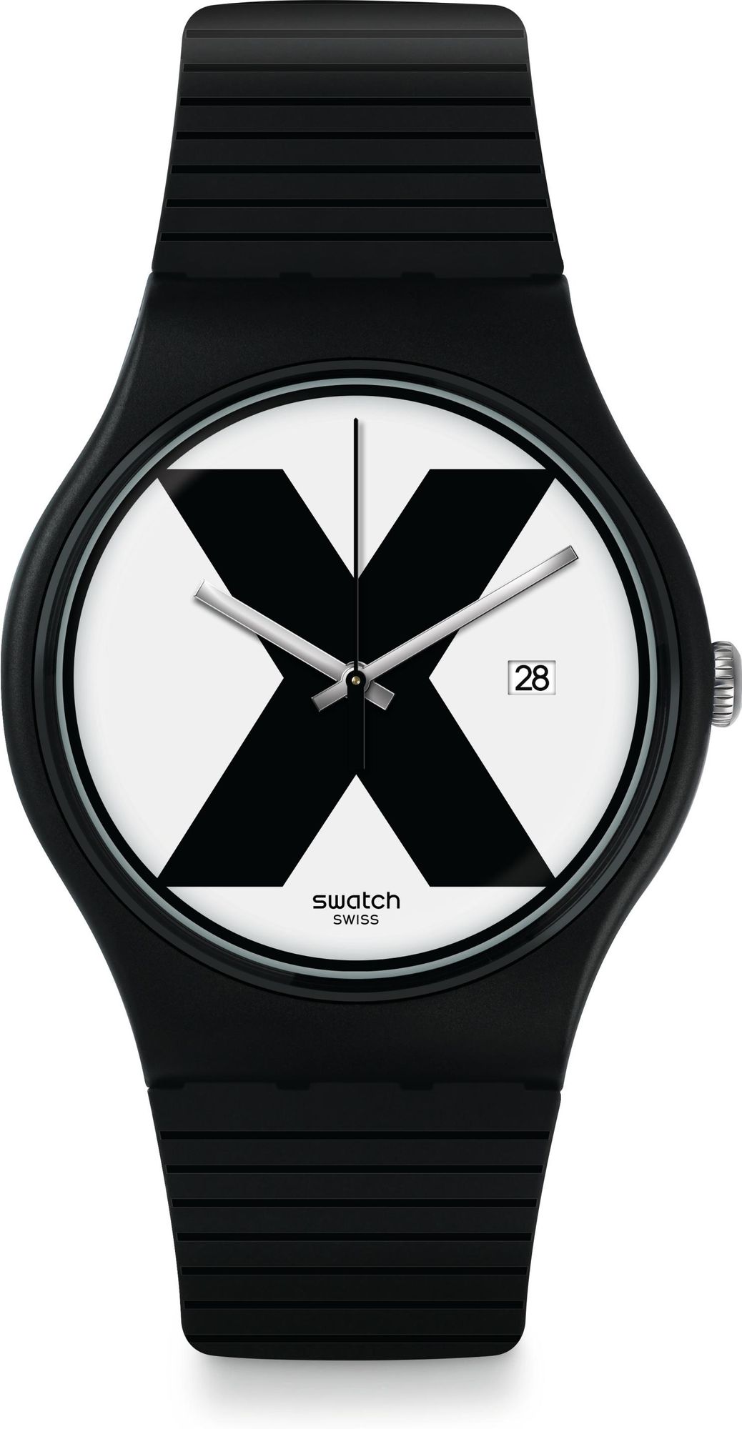 Swatch New Gent XX-RATED BLACK SUOB402 Heren armbandhorloge Swiss made