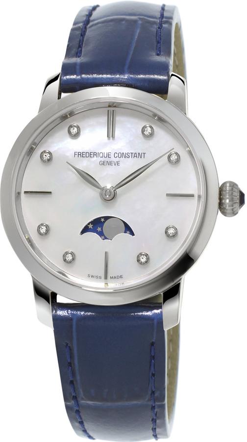 Frederique Constant Geneve Slimline Ladies Moonphase Quartz FC-206MPWD1S6 Wristwatch for women